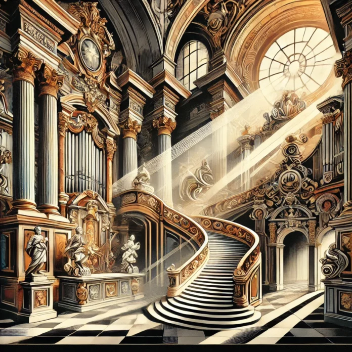 Which of the following design elements characterize baroque art and architecture