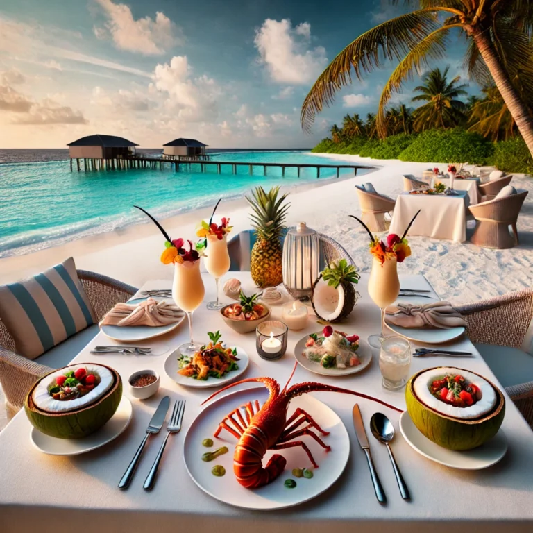 Maldives resort food