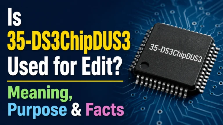 Is 35-DS3ChipDUS3 Used for Edit? Meaning, Purpose & Facts